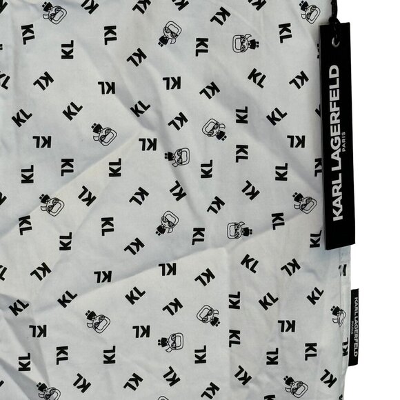 Mens Karl Lagerfeld Short Sleeve White Button Down Snap Shirt - Size Small - Picture 3 of 6